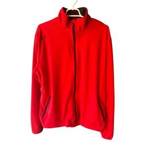 NWT Izas Big Tall 2XL Red/Black Polar Fleece  Jacket Outdoor Big Tall Hiking